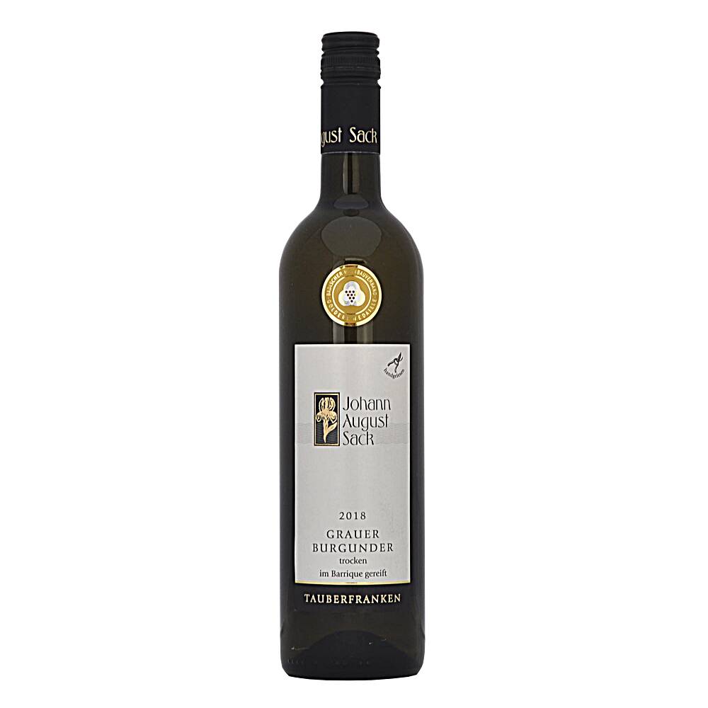 Weingut im Taubertal - Johann August Sack Grauer Burgunder Barrique trocken 2018