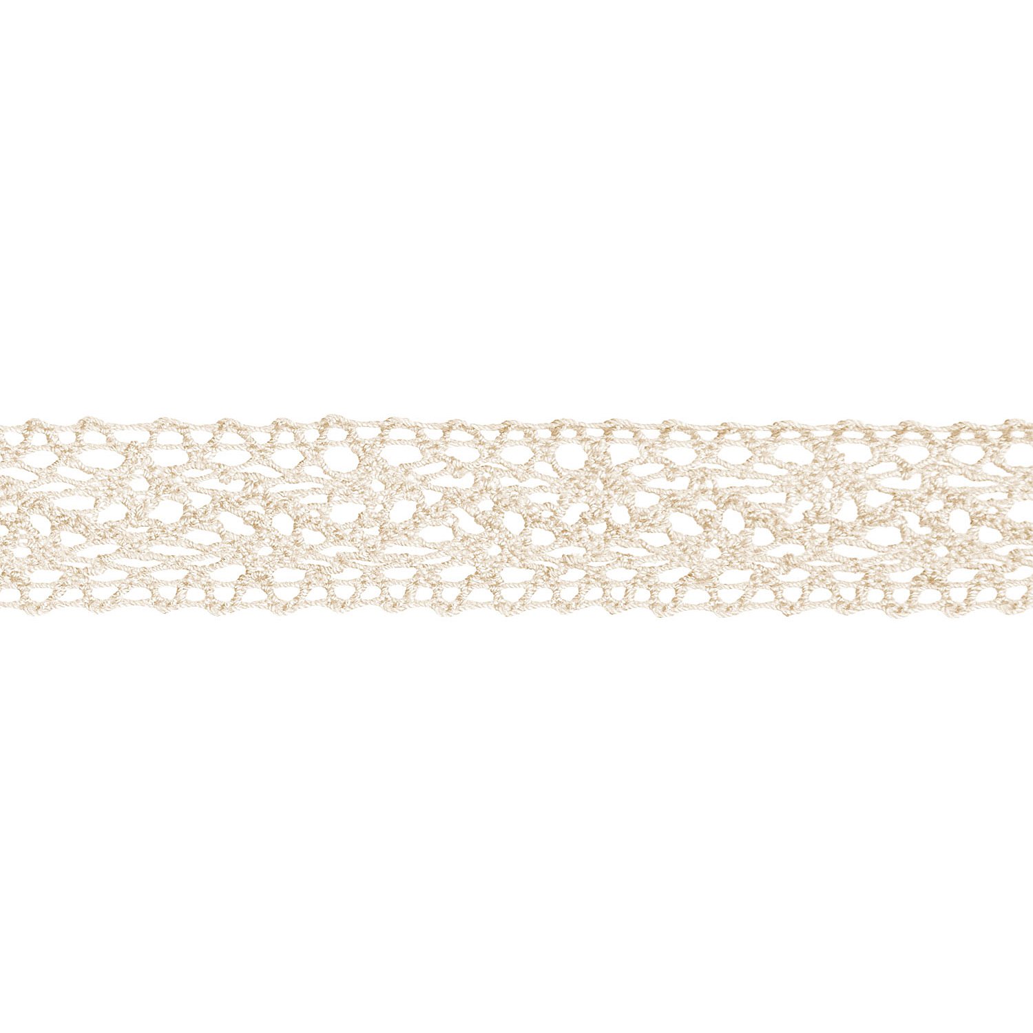 Häkelborte, creme, 25 mm, 5 m