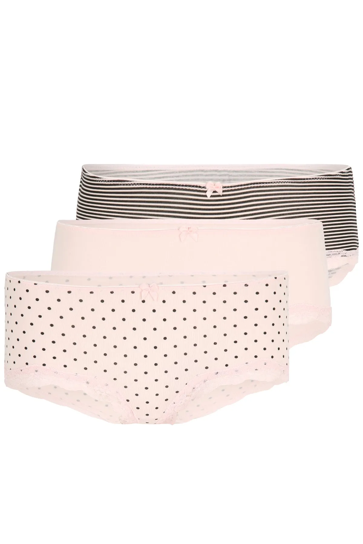 LASCANA  Unterhosen - Rosa - Gestreift