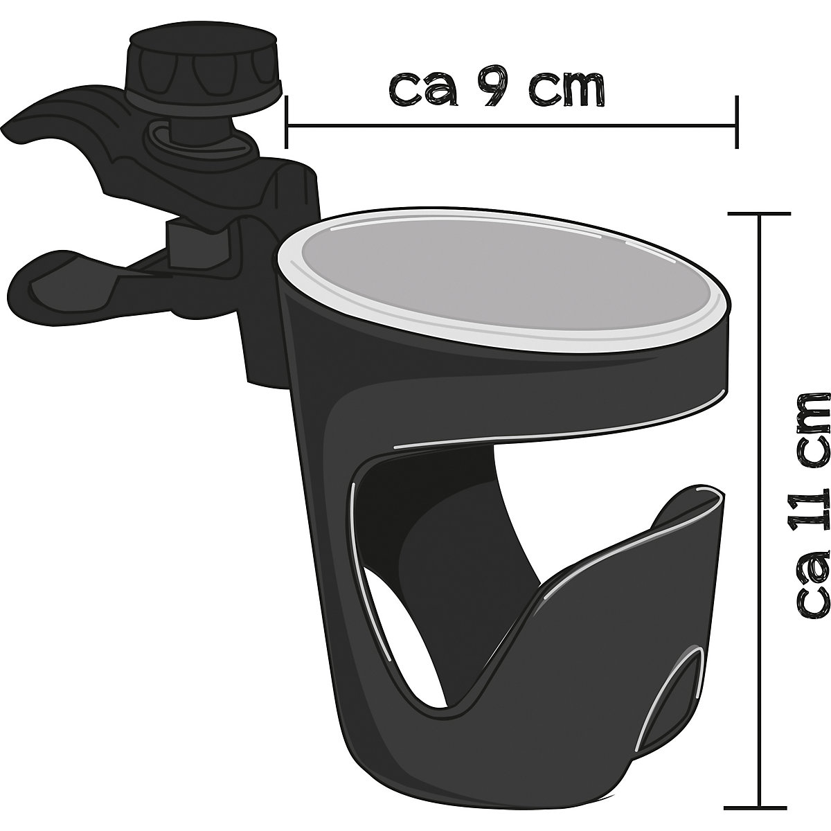 Becherhalter für Kinderwagen
