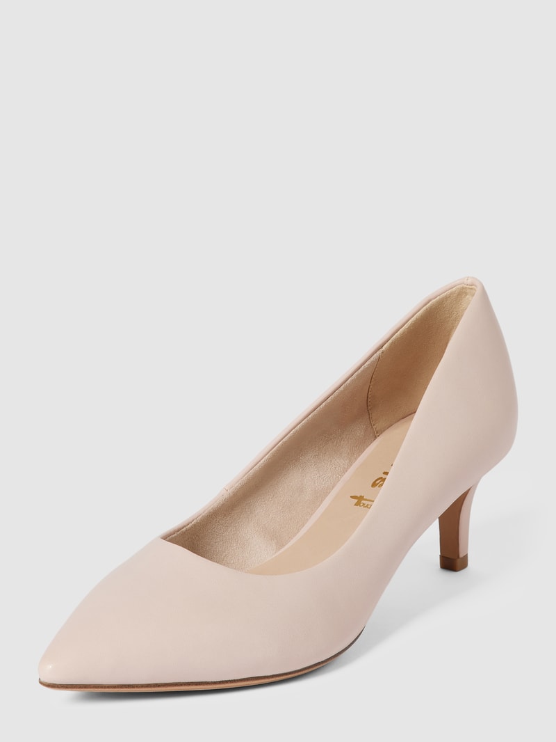 Pumps in Leder-Optik in weiß