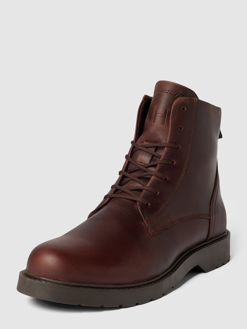 Boots aus Leder Modell 'SLHTHOMAS LEATHER BOOT' in hellbraun