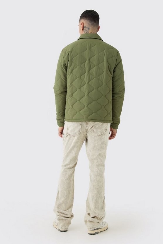 Tall gesteppte Jacke mit Kragen