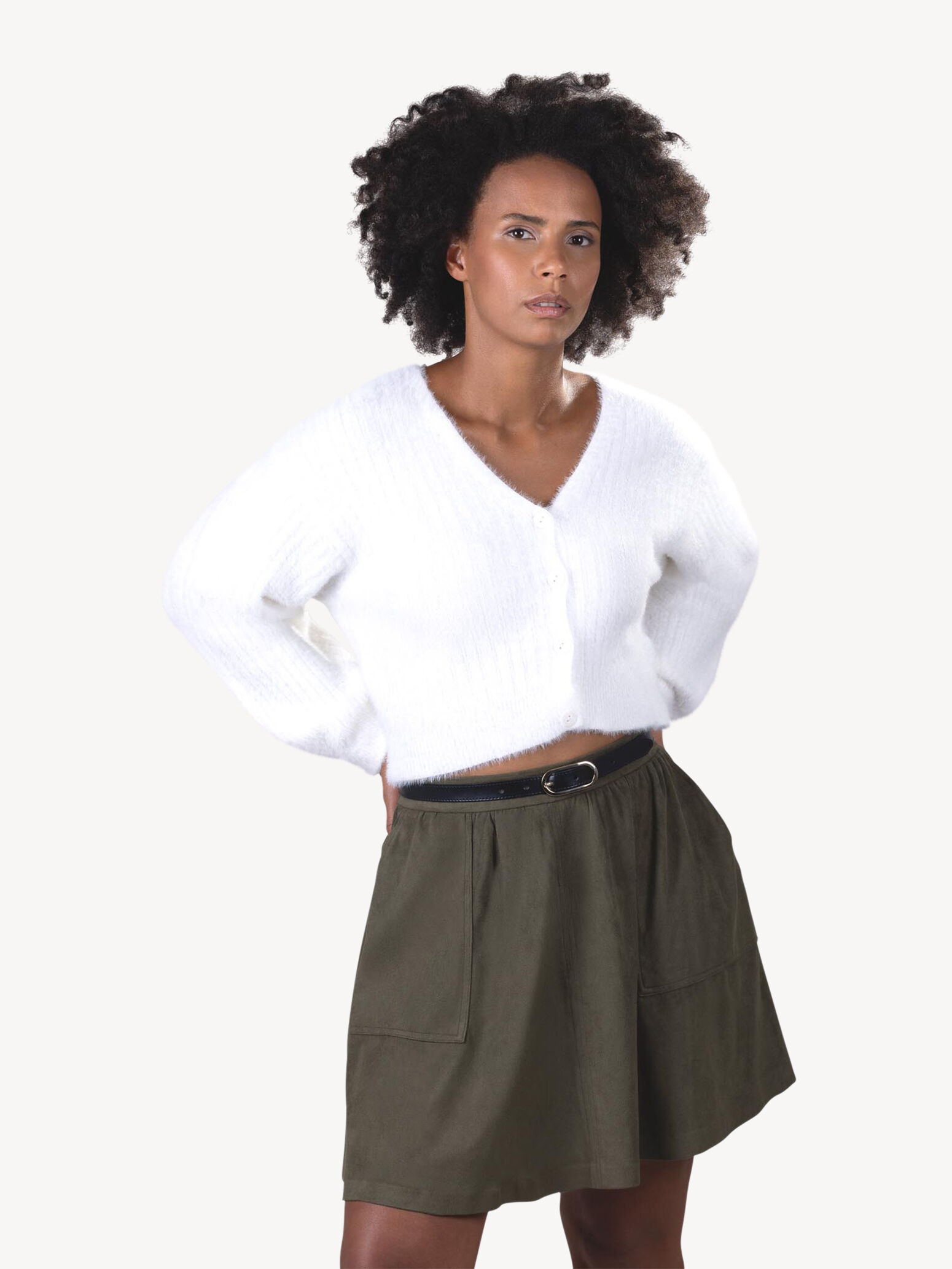 Ceinture en cuir - noir