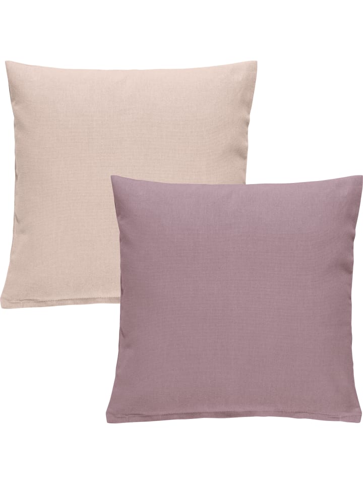 REDBEST Kissenhülle 2er-Pack Tulsa in altrose/mauve günstig kaufen