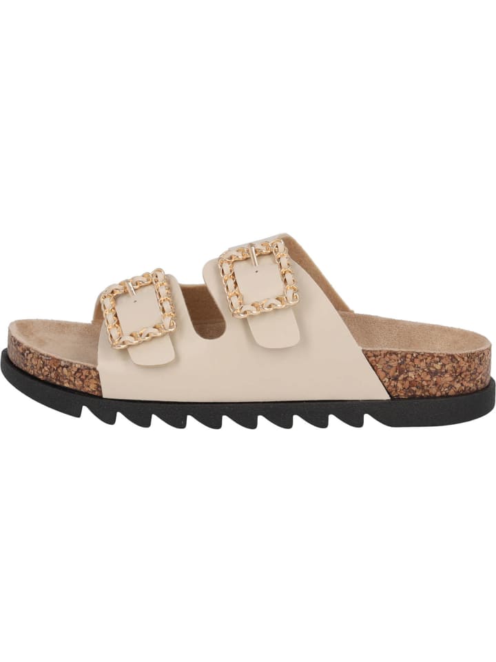 palado Plateau-Pantoletten in Beige günstig kaufen