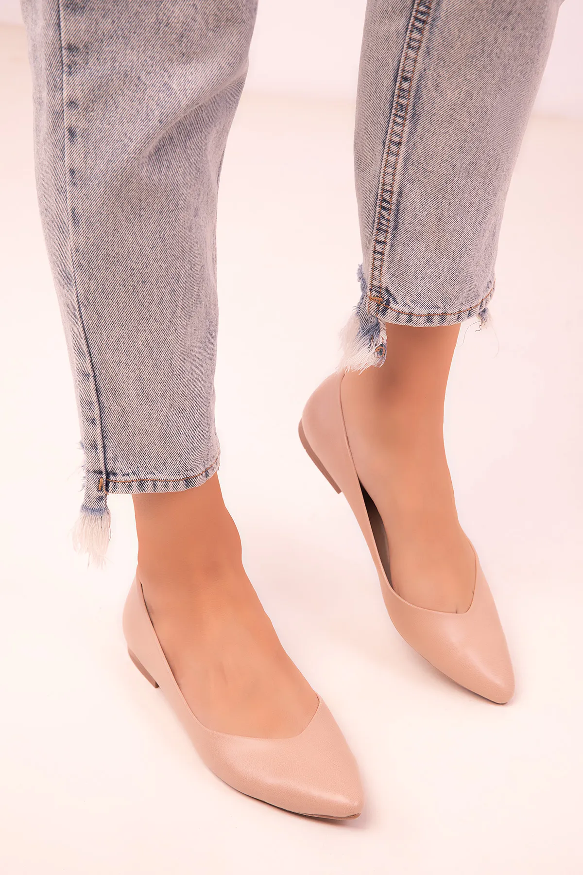 SOHO  Hellbraune Ballerinas für Damen 18407