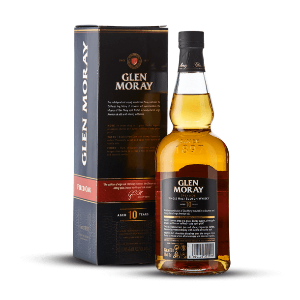 Glen Moray 10 ans Fired Oak 40%
