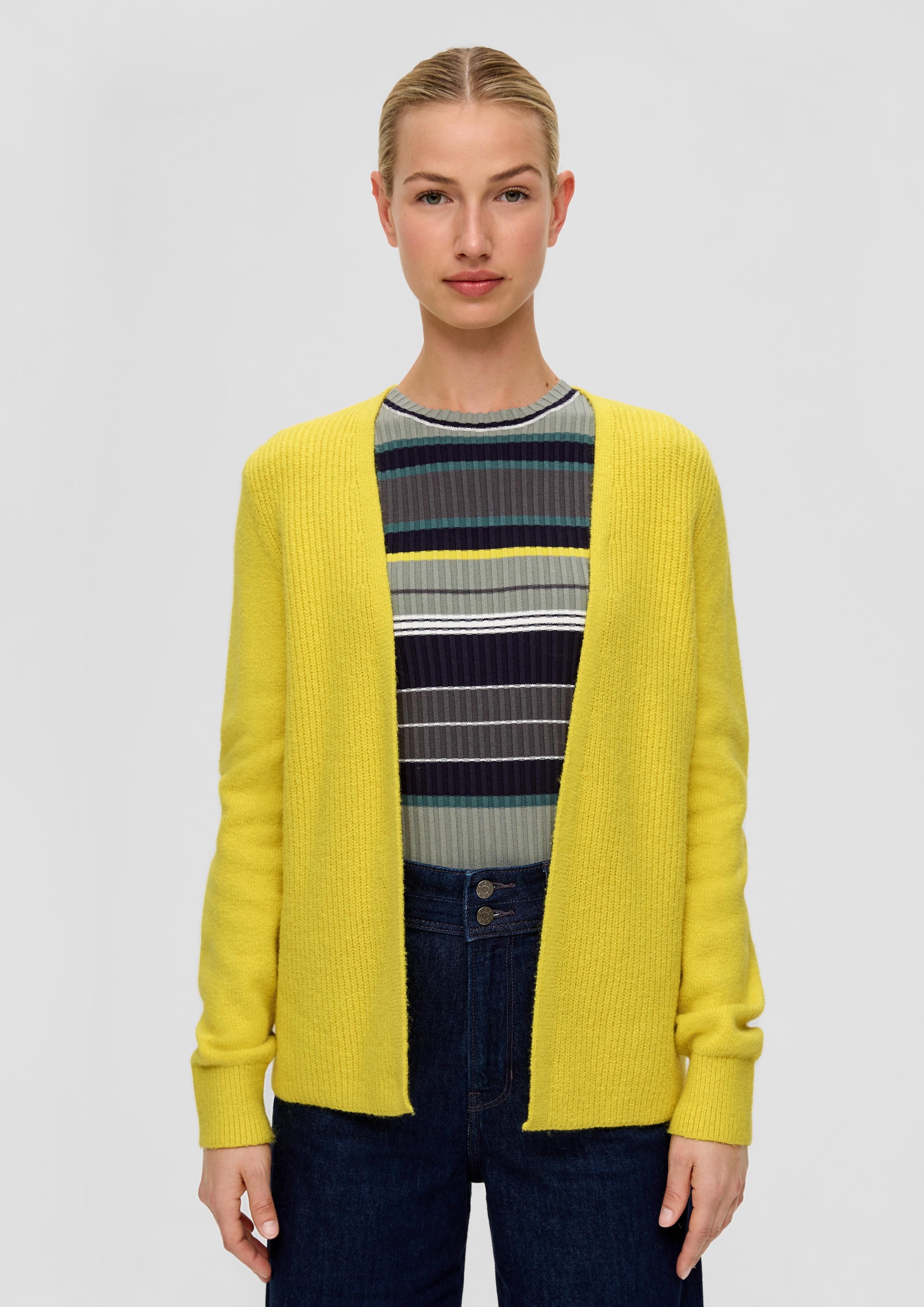 Offene Strickjacke aus Baumwollmix  2134424-1494