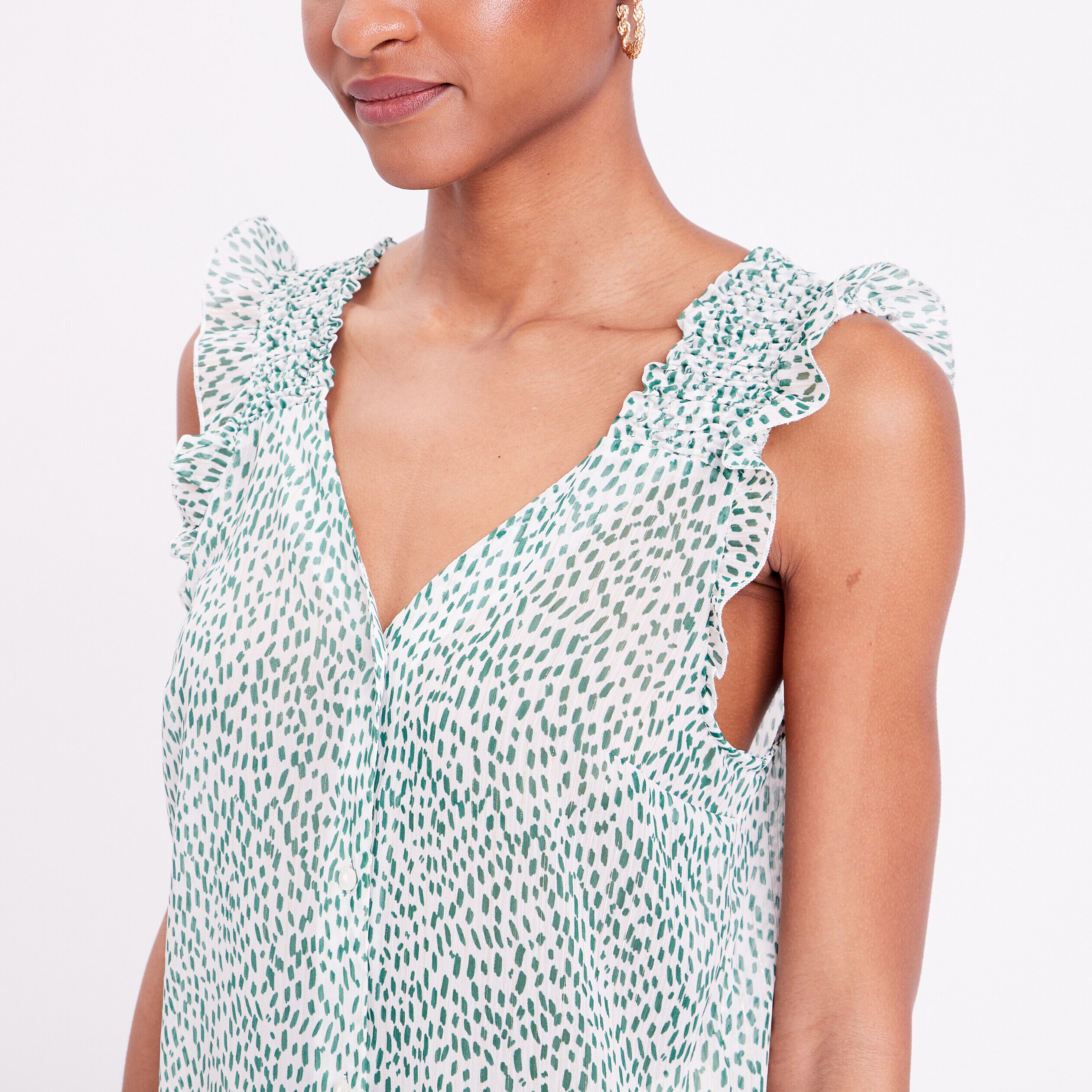 Blouse sans manches blanc femme | Cache Cache