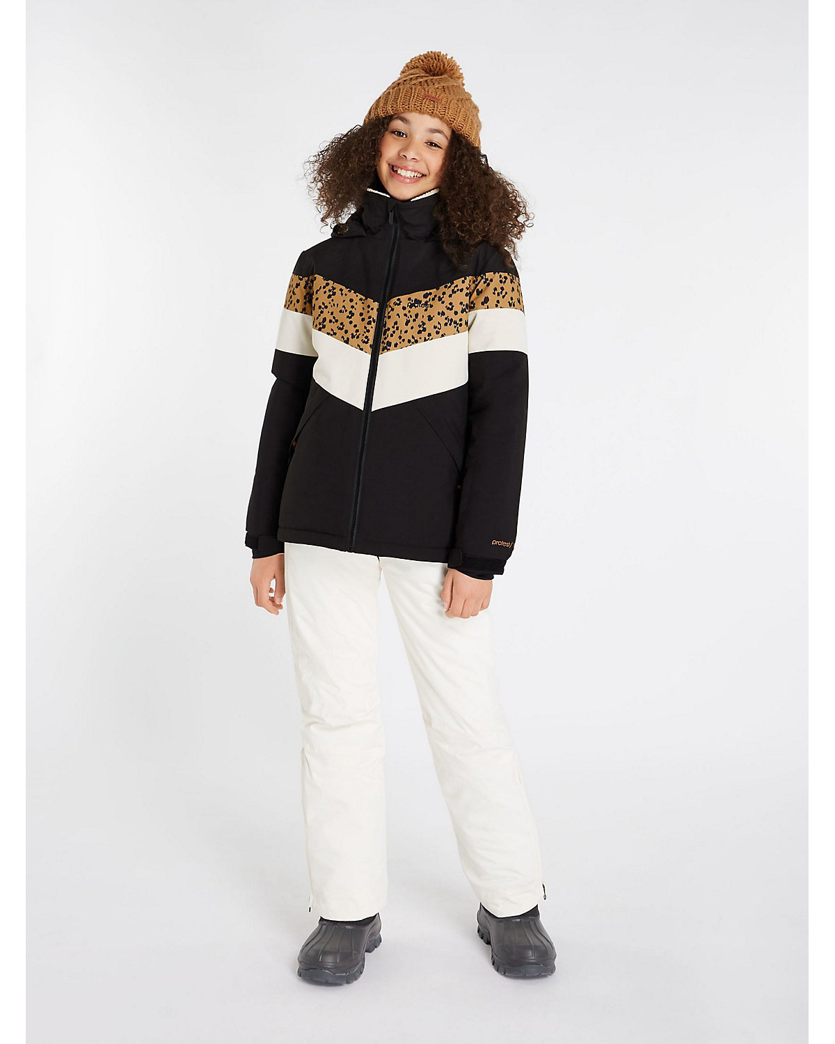 PRTFUDGY JR  - 10K Wasserdicht und atmungsaktiv PFC-Frei   Winterjacke Skijacken für Mädchen