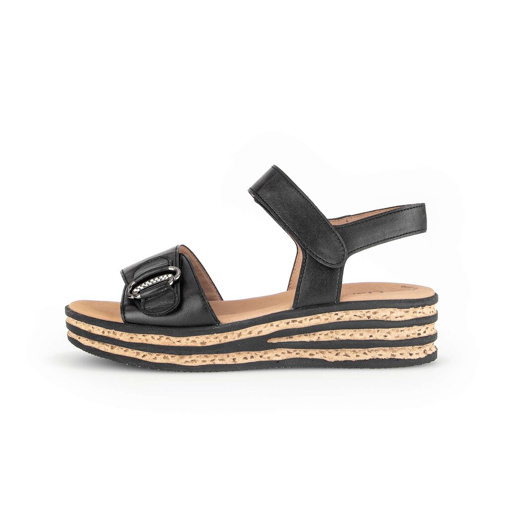 Gabor fashion Plateau Sandale schwarz
