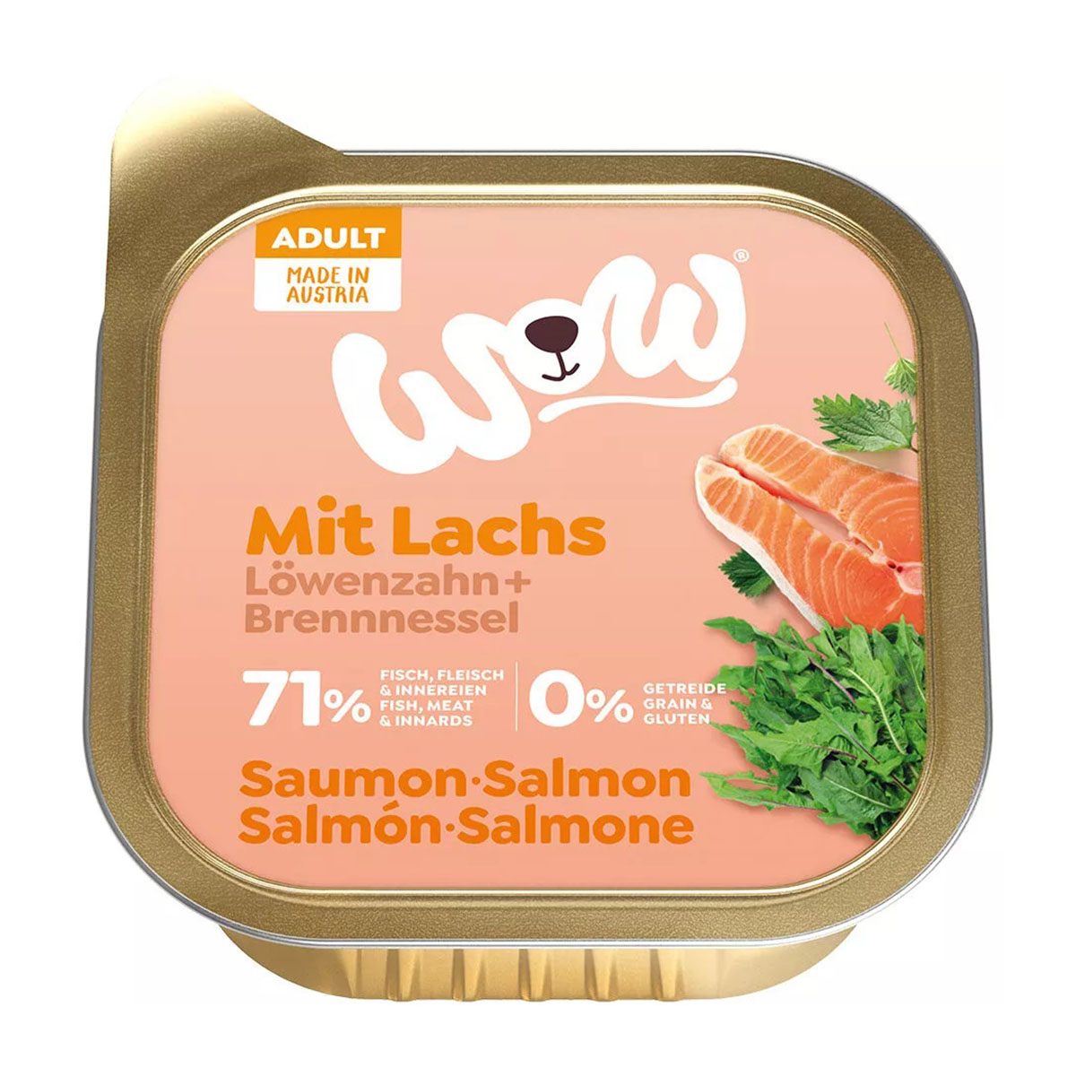 WOW Adult Lachs mit Löwenzahn und Brennnessel kaufen bei ZooRoyal