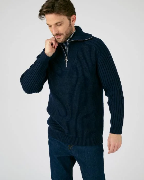 Pull à col camionneur maille chaude