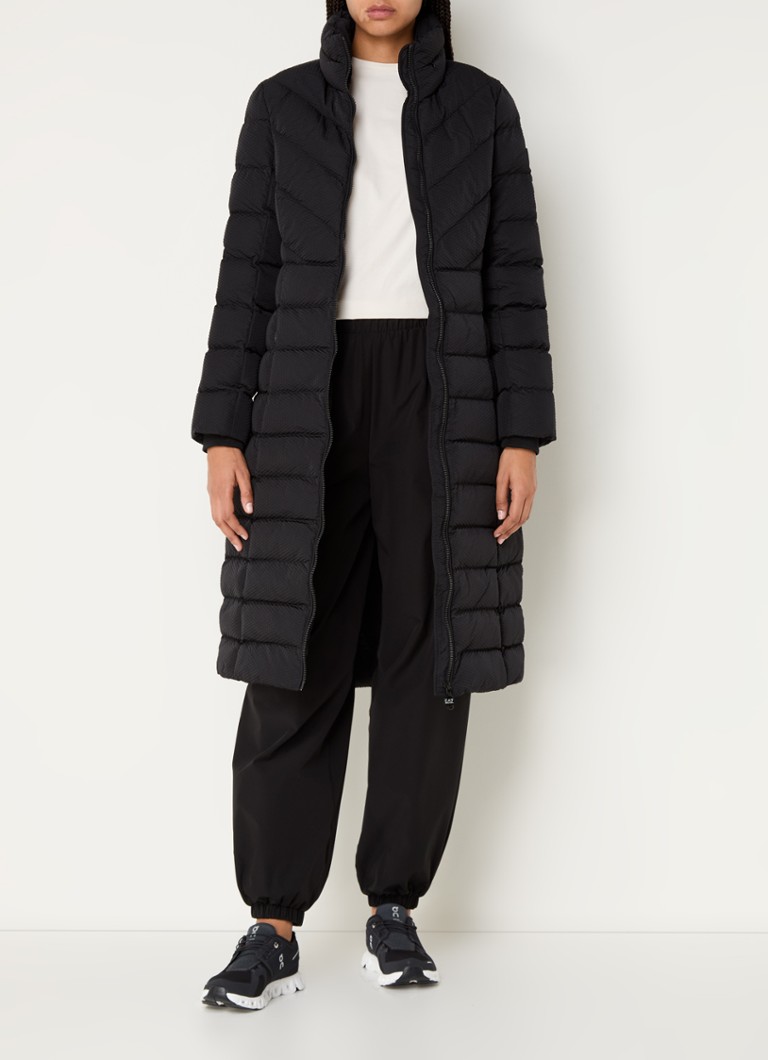 Jachetă matlasată texturată cu curea Emporio Armani