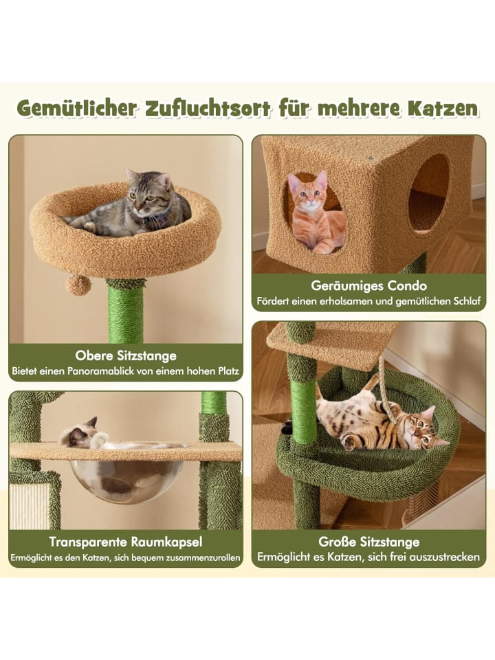 COSTWAY Kratzbaum Kaktus 150cm in Grün günstig kaufen onesize