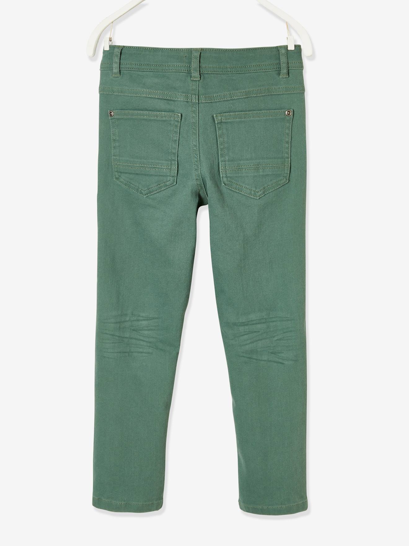 Pantalon slim MorphologiK tour de hanches LARGE garçon acajou