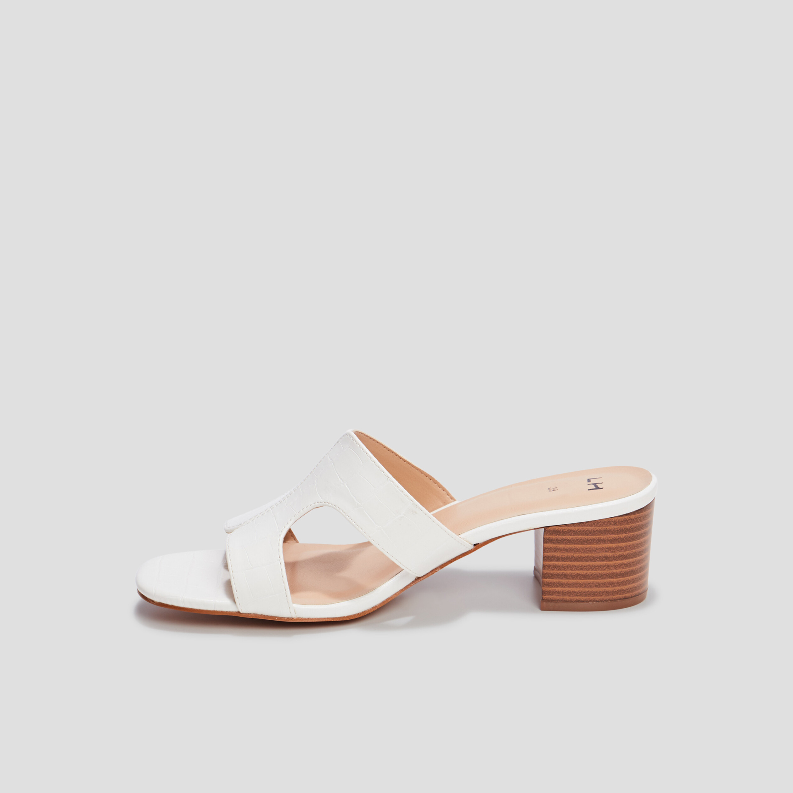 Mules à talons blanc femme | La Halle