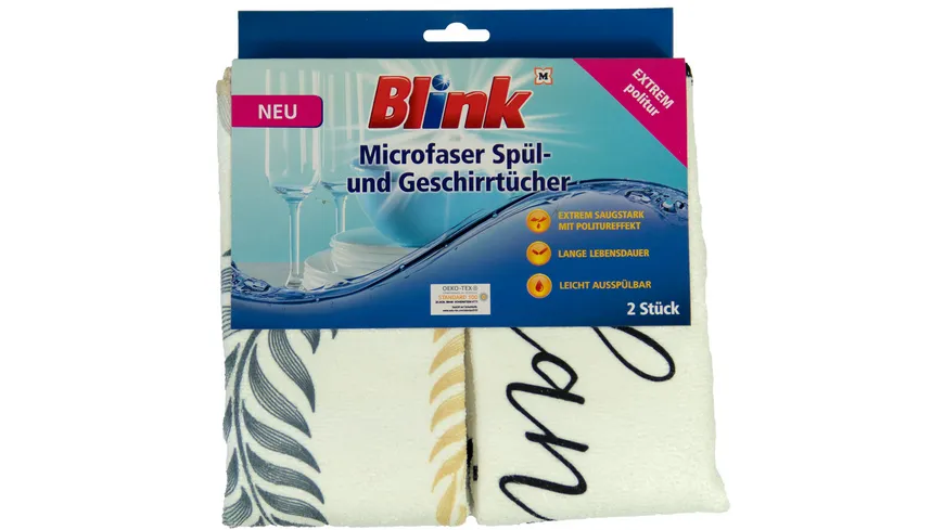 Blink Microfaser Spül- und Geschirrtücher