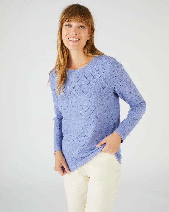 Pull maille ajourée