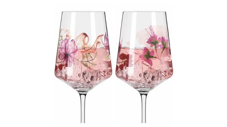 RITZENHOFF Sprizz-Glas Sommersonett 2er-Set 004 Rosa, Grün