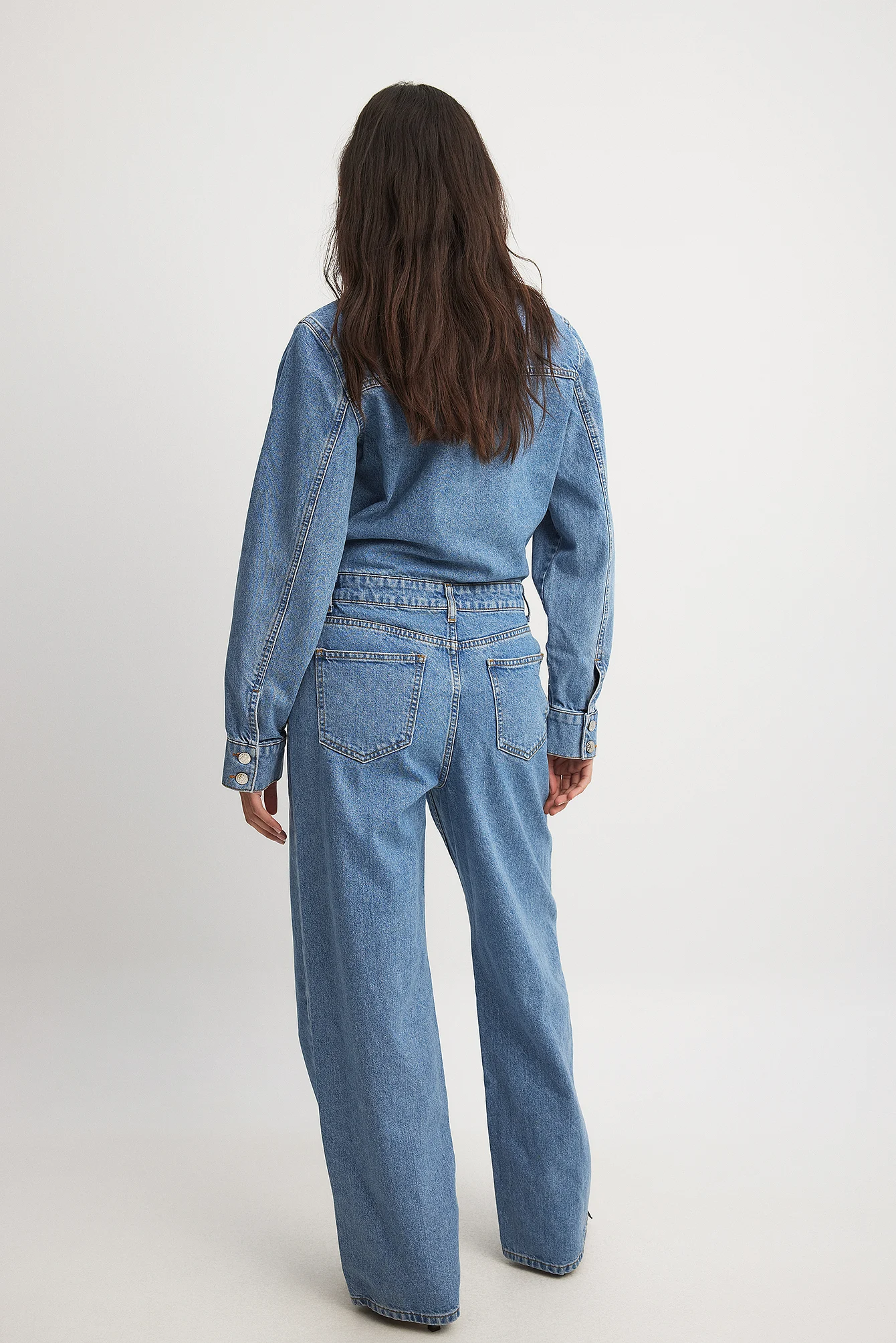 Loose Denim Jumpsuit