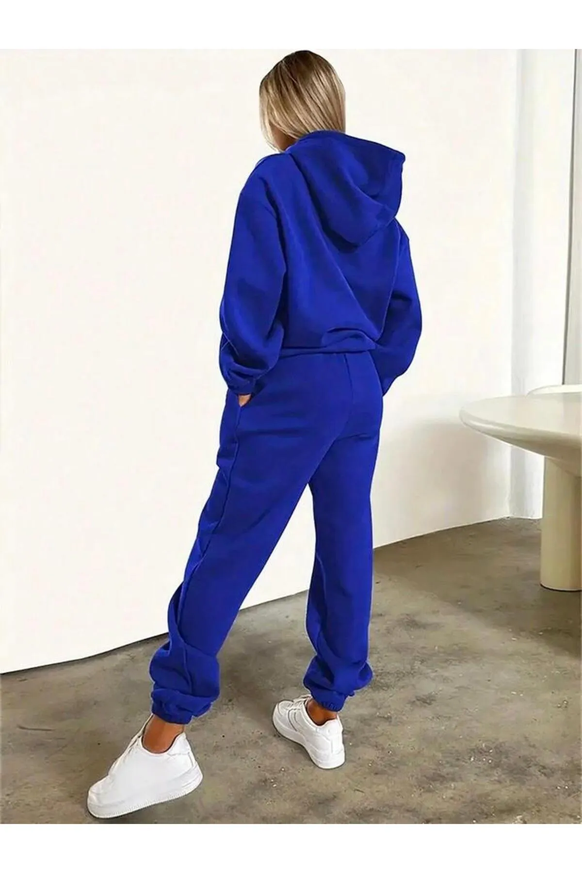 My Blog  Blaue hawaiianisch bedruckte Jogginghose von Saks für Damen mit elastischem Bund und Beinen