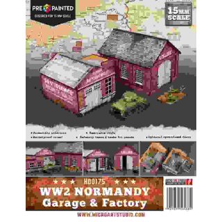 WW2 Normandy Garage & Factory (PREPAINTED)