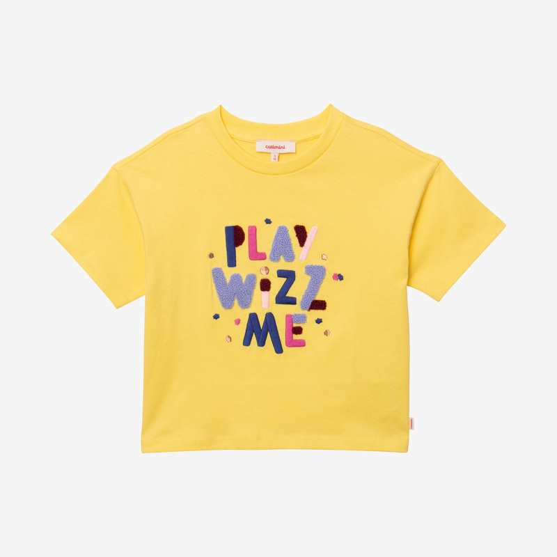 T-shirt fille jaune Catimini