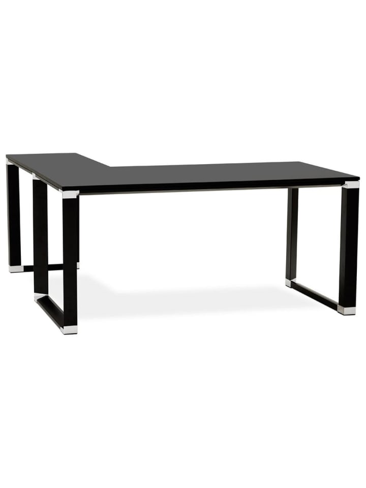 KADIMA DESIGN Eckschreibtisch 170x160 cm ergonomisch kompakt, Schreibtisch in Schwarz günstig kaufen