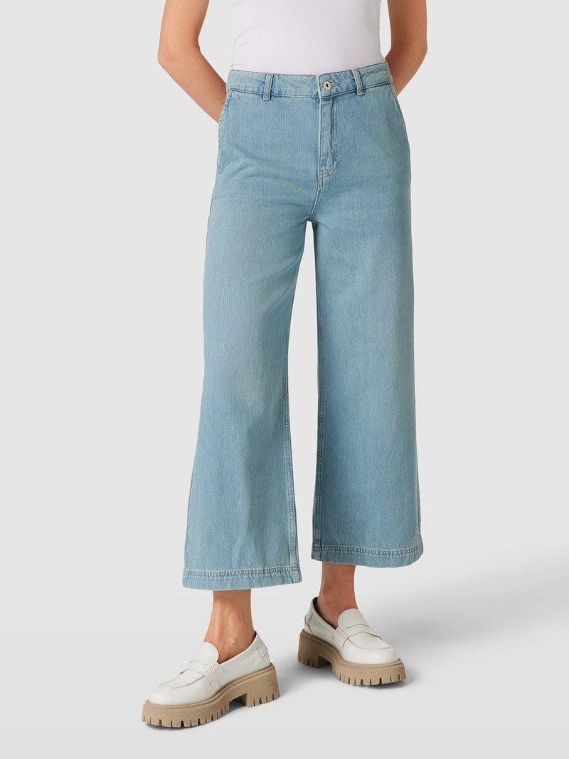 Straight Fit Jeans mit Eingrifftaschen in jeans