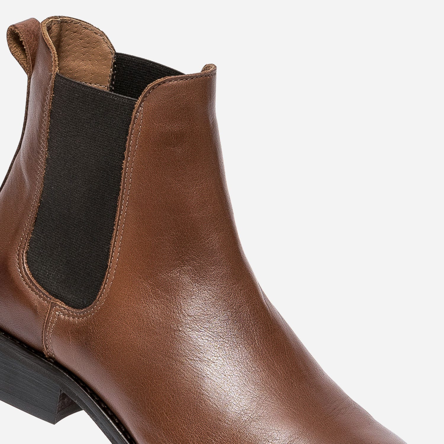 Chelsea boots cognac en cuir