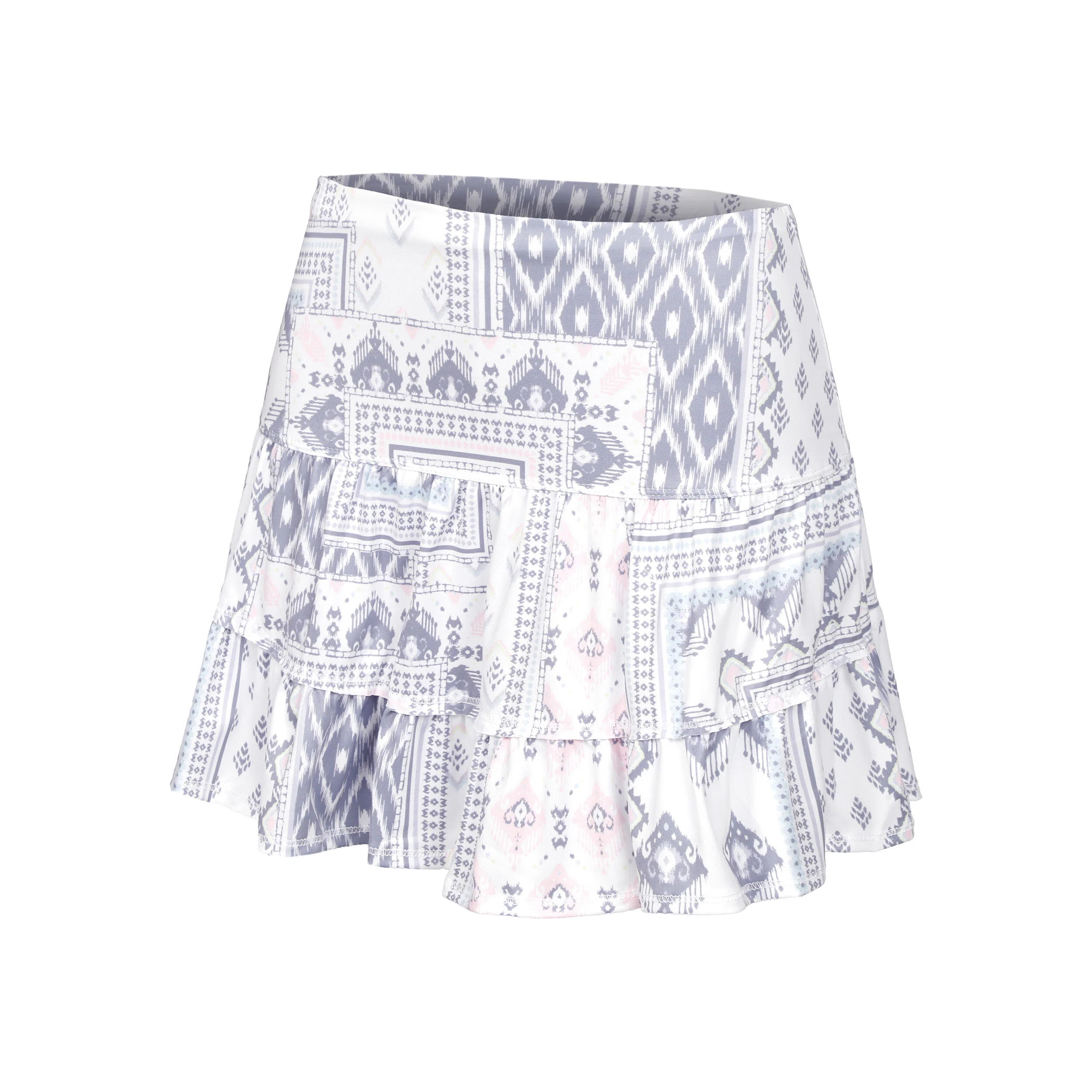 Ikat About It Skirt Rock Damen - Weiß, Mehrfarbig