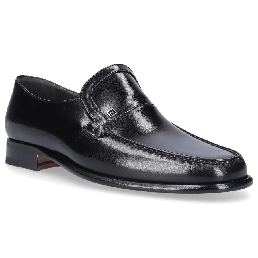 Moreschi - Slipper Kalbsleder - schwarz