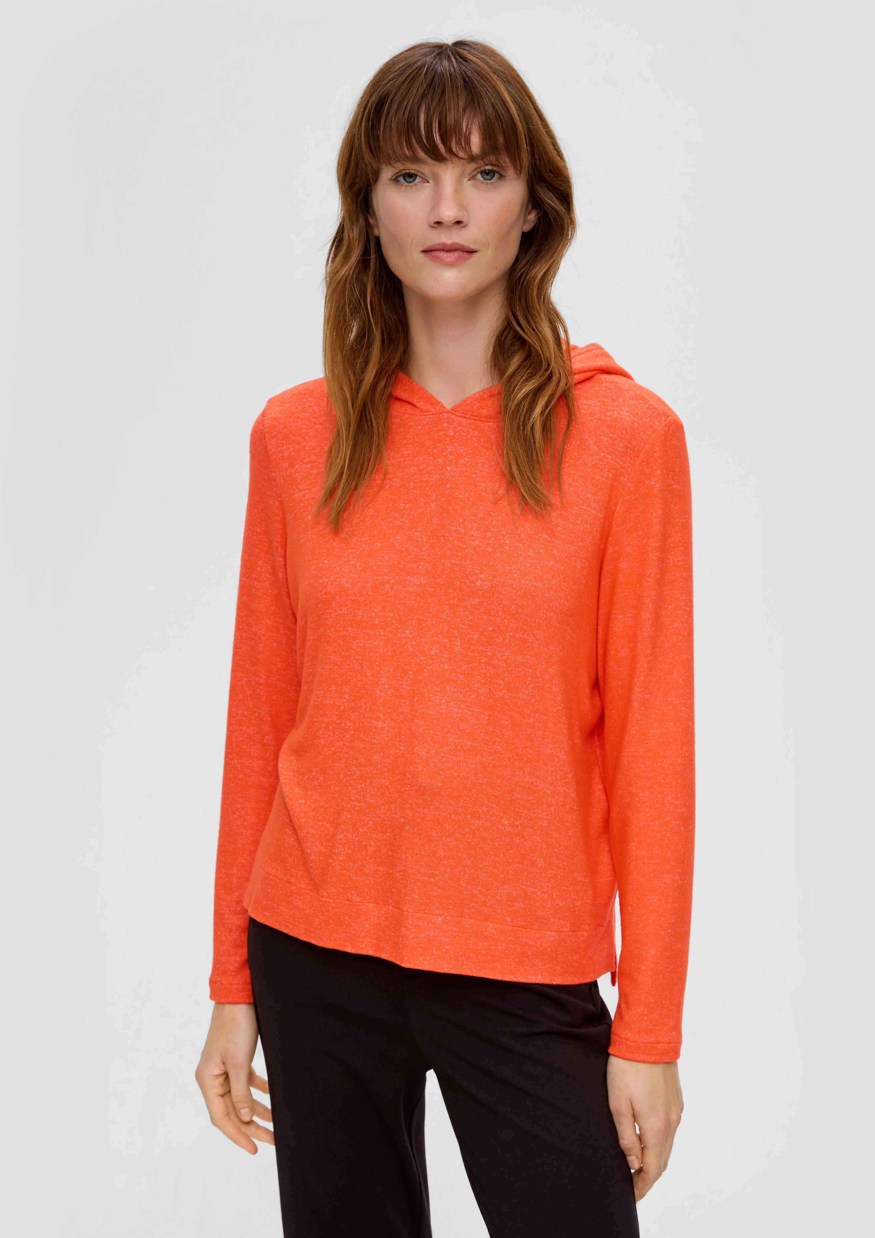 Kapuzen-Longsleeve aus Viskosemix  2139876-25W9