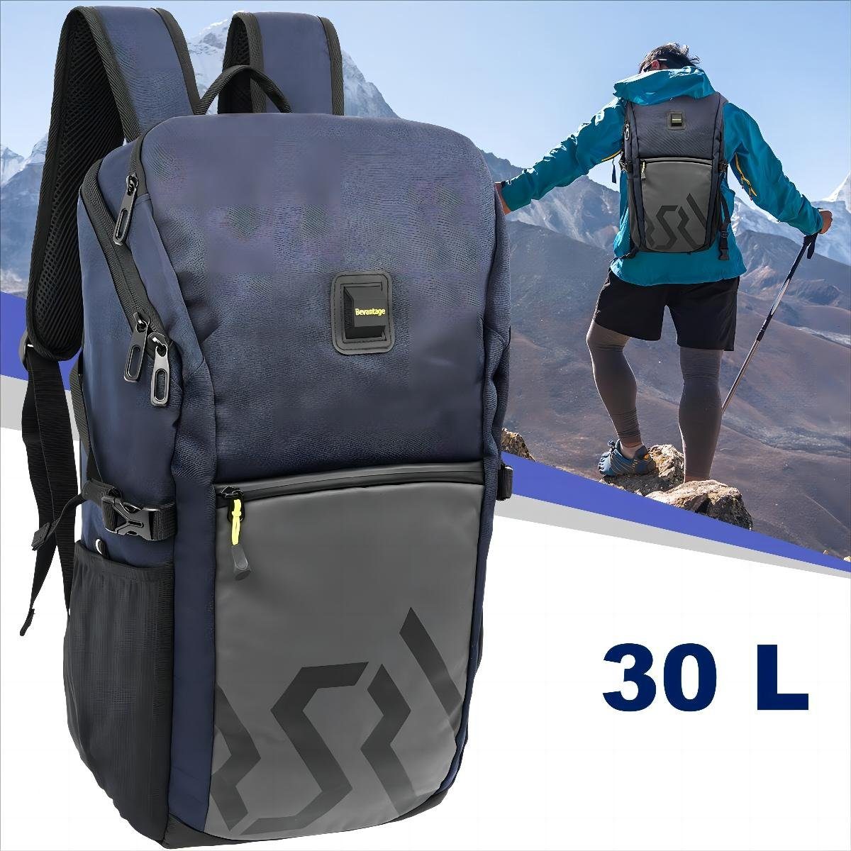 7Magic Wanderrucksack, 30L Wasserdichter Freizeitrucksack Sportrucksack