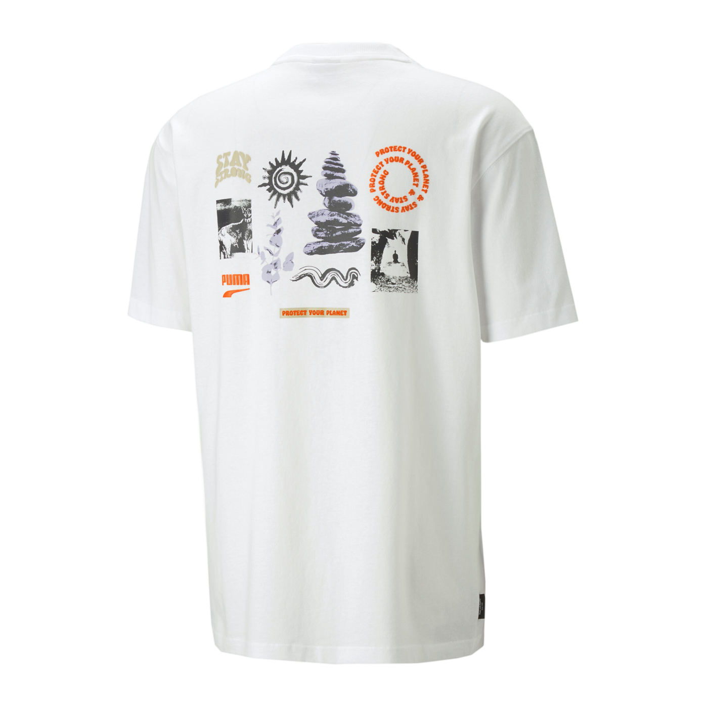 PUMA DOWNTOWN Graphic T-Shirt Weiss F02