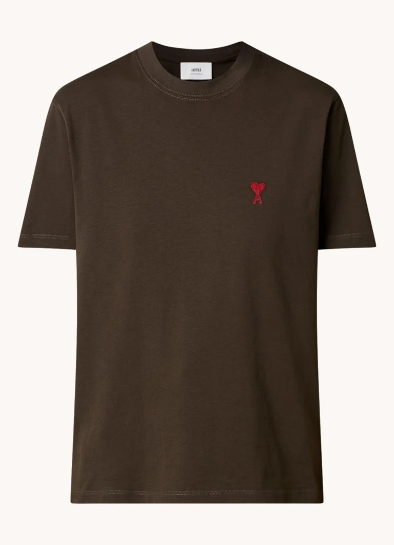 Tricou AMI Paris din bumbac organic cu logo