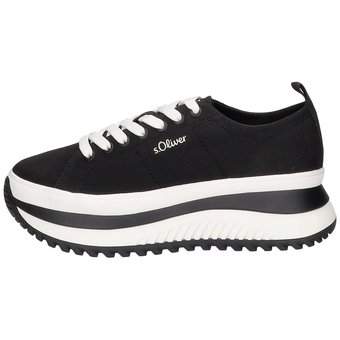 s.Oliver Plateau Sneaker in schwarz