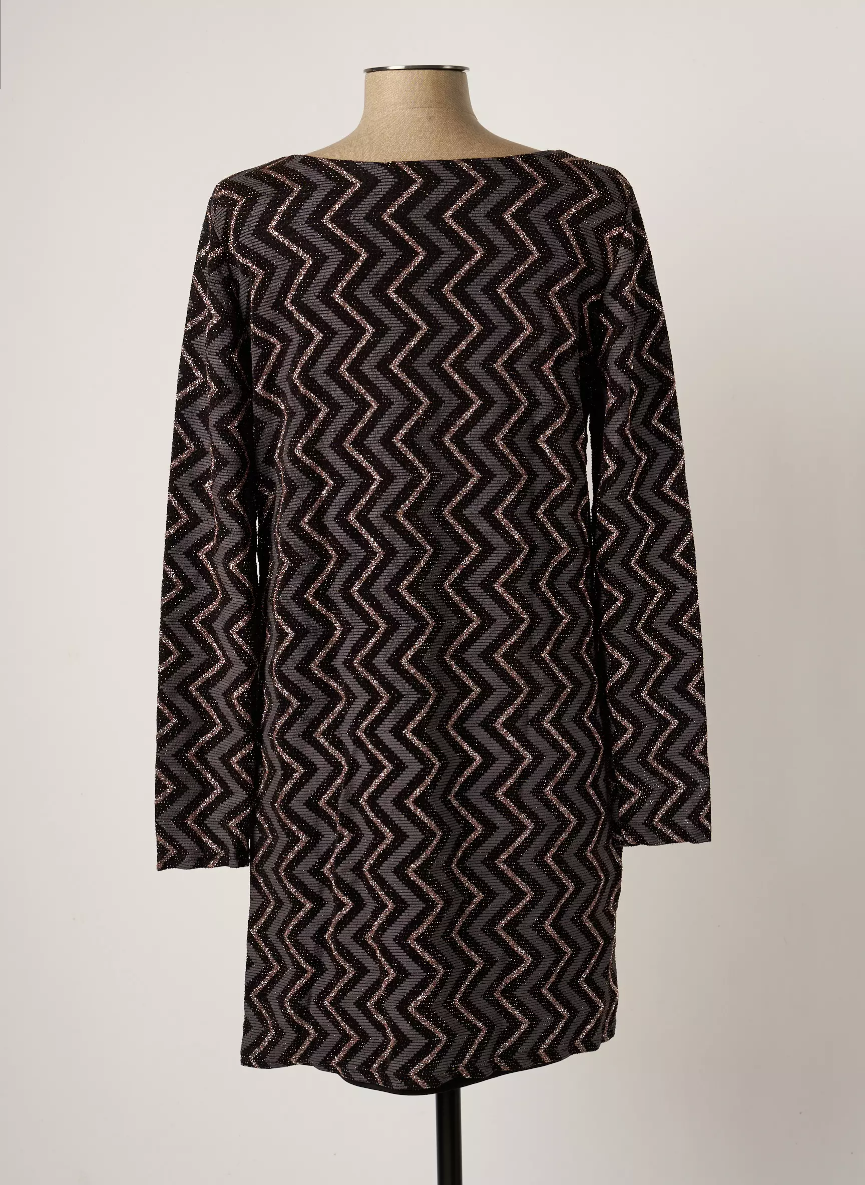 Morgan Robes Mi Longues Femme couleur noir