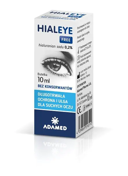 Hialeye Free 0.2%, hidratantne kapi za oči, bez konzervansa