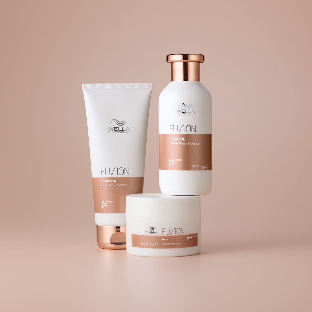 Wella Fusion Shampoing réparation intense pour cheveux abîmés et fragilisés Shampoing
