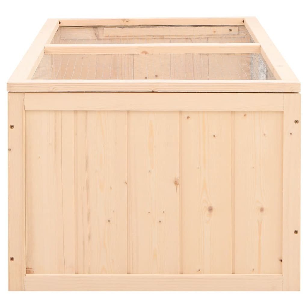 vidaXL Kleintierkäfig Hamsterkäfig 104x52x38 cm Massivholz Tanne