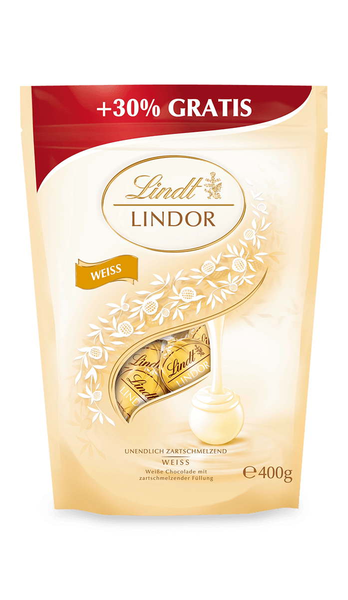 LINDOR XL Kugel Beutel Weiß, 400g
