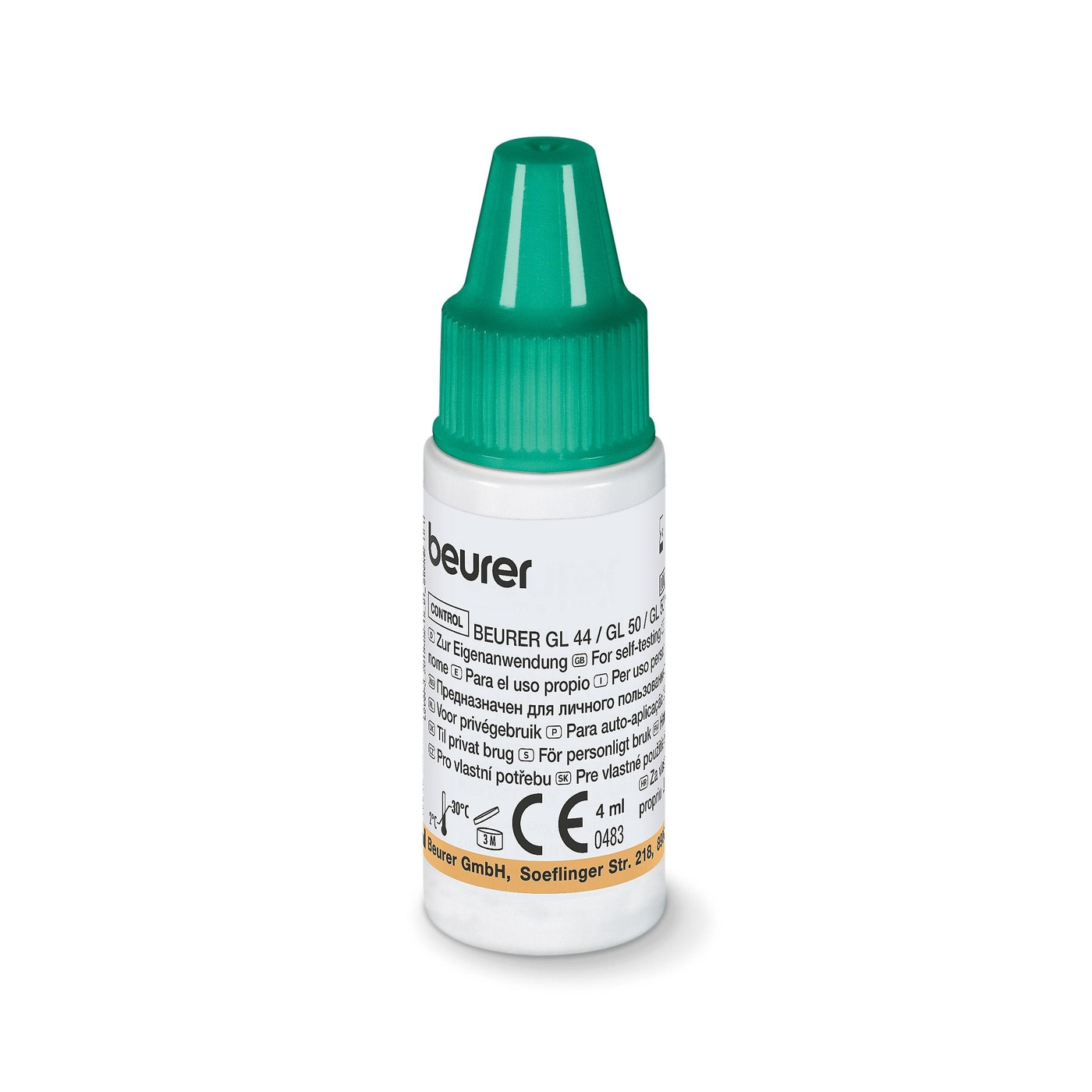 Beurer Kontrolllösung GL 44/50/55 evo LEVEL 3 + LEVEL 4-Kontrolllösung LEVEL 3 + LEVEL 4 für die Blutzuckermessgeräte GL 44/50/55 evo