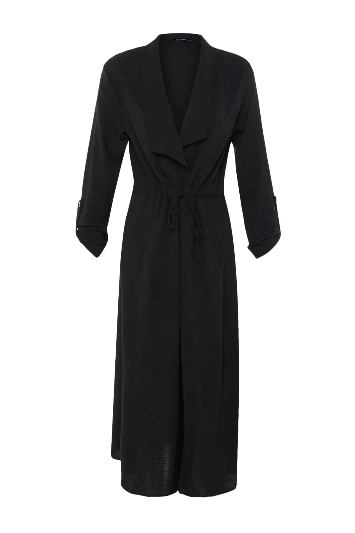 Trendyol Modest  Schwarze Jacke mit Krawattendetail