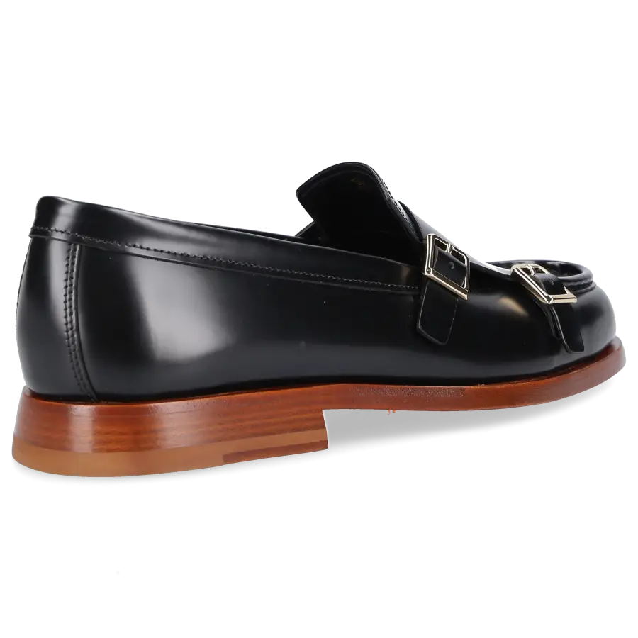Santoni - Monk Schuhe 70581 Kalbsleder - schwarz