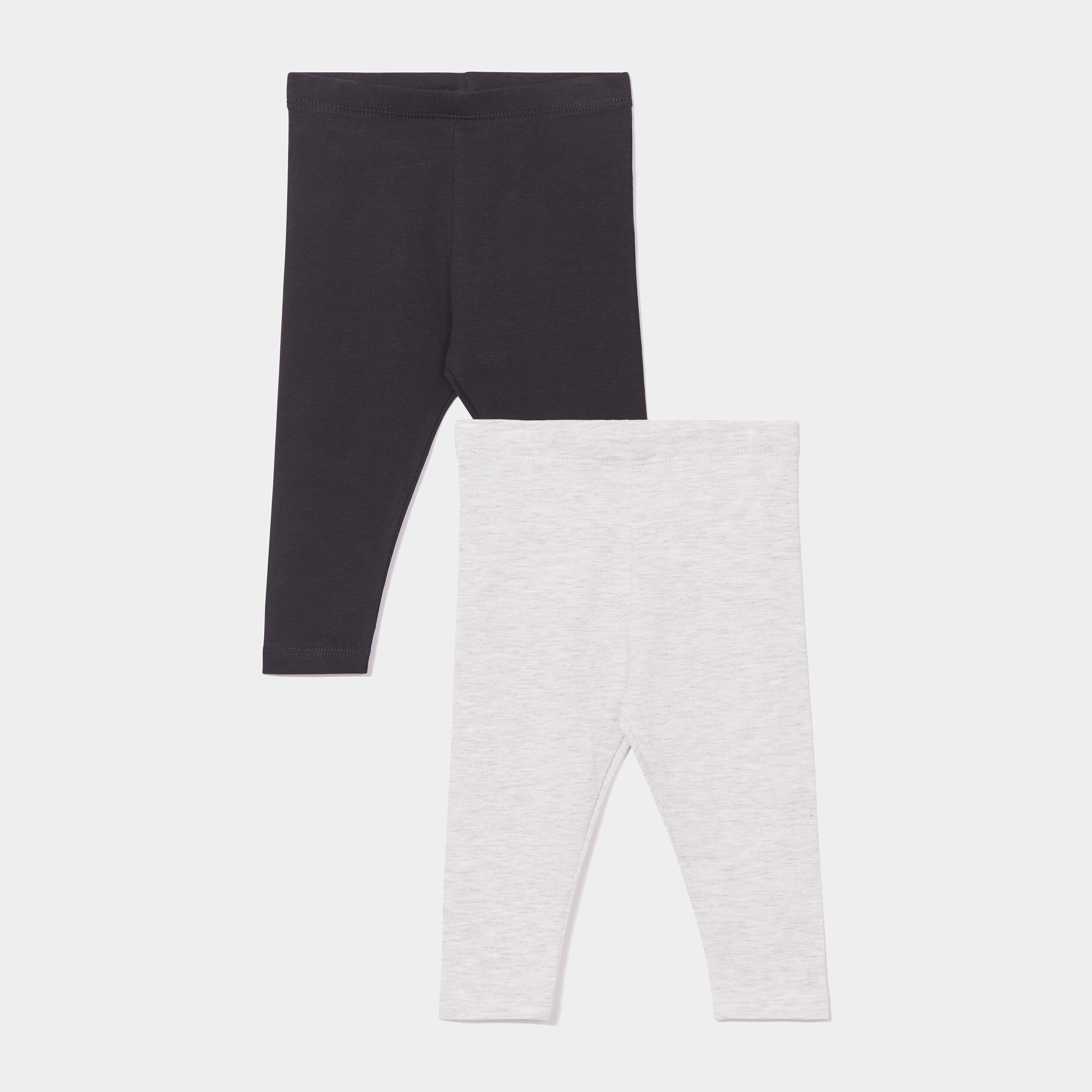 Lot 2 leggings noir bébé fille | La Halle