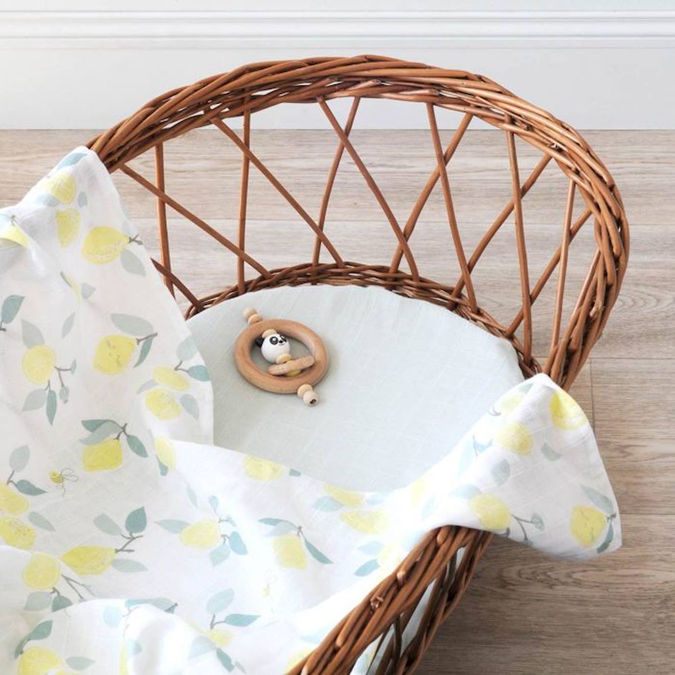 Maxi-lange en coton bio* Limonade jaune