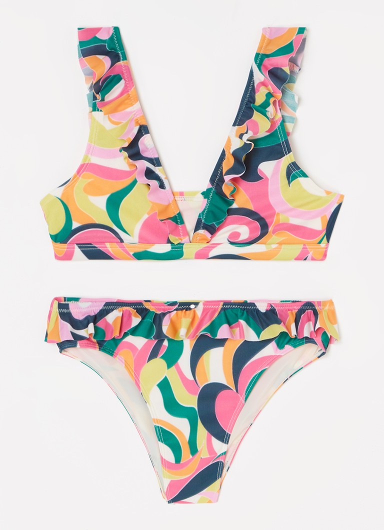Bikini de plage à volants